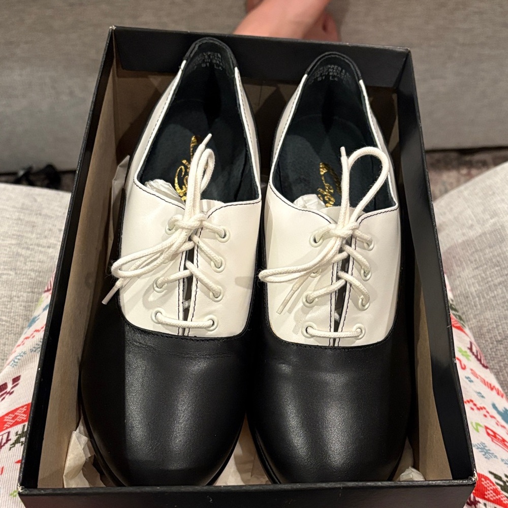 Capezio Heel Black/White Dance Shoe